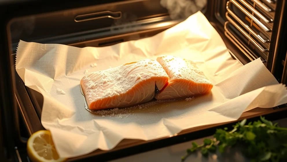 Fryst lax i ugn på 20 minuter